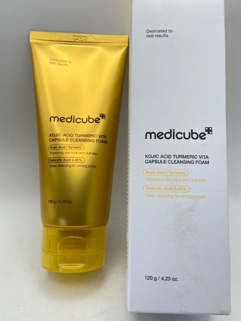 Medicube Kojic Acid Turmeric Vita Capsule Cleansing Foam 120g / 4.23 oz - NIB